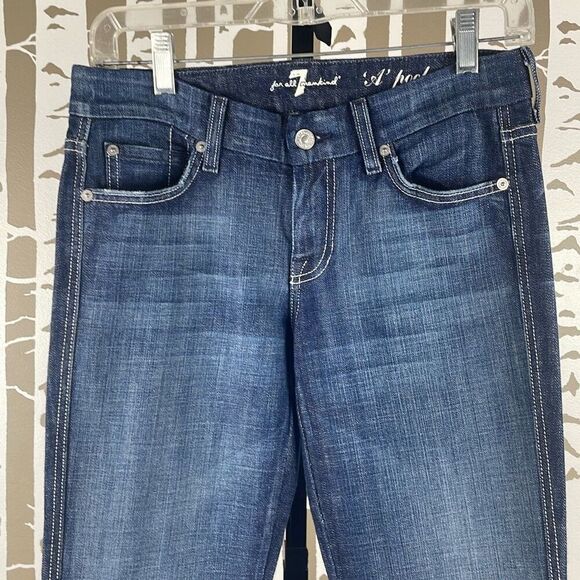 7FAM A Pocket Low Rise Boot Cut Jeans 26 - Picture 3 of 10